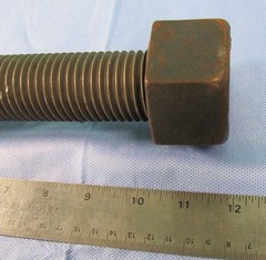 Stud Bolt 1-1/2″ x 12″ A193 B7 Fully All Threaded Length w/ 2 Carbon Steel Nuts