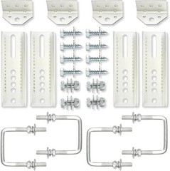 4PCS 8″ Swivel Top Bunk Bracket Kit For 1.5×3, 2×3,3×3 Boat Trailer Crossmember