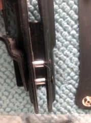 Uncle Mike’s Kydex GLOCK Right-Hand holster, Good for SPARE PARTS or to repair
