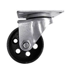 4PCS Heavy Duty Caster 3″ Cast Iron Swivel Wheels Plate Caster 1760Lb Capacity