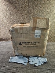 (QTY 240 PAIRS) Liberty Safety P4527 Large Cotton/Polyester String Knit Gloves