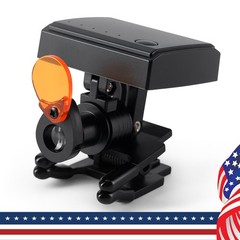 Dental LED Headlight Bright 5W Wireless Clip on Optical Filter Binocular Loupes