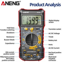 SZ304 Multifunction 1999 Counts Digital Multimeter True RMS Handheld Tester