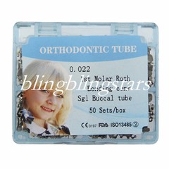 Dental Orthodontic Buccal Tube 1st/2nd Molar Single Bondable Roth/MBT 022/018