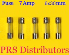Fuse 7A 250V 6X30mm Glass Fuse 7 Amp 5 pieces USA SELLER