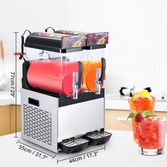 15L x 2 Tank Commercial Slushy Machine Margarita Smoothie Frozen Drink Maker