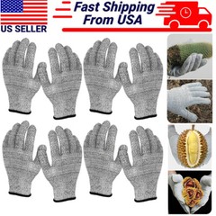 Lot Cut Proof Stab Resistant Butcher Gloves Safety Glove Kitchen L5 Protection