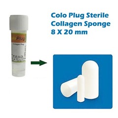 10 Pack of Cologenesis Colo Plug Sterile Collagen Sponge 8x20mm (Free Ship)
