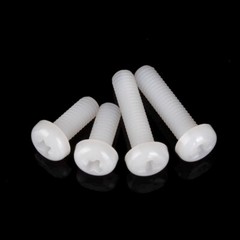 M2 M2.5 M3 M4 M5 M6 M8 M10 White Plastic Nylon Phillips Cross Pan Head Screws
