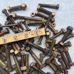 Over 5 Pounds Brass Bronze Cap Screws Etc 1/4 ,5/16 ,3/8