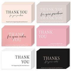300PCS Thank You For Supporting My Business Cards 2 x 3.5 Inches Thank You Ca…