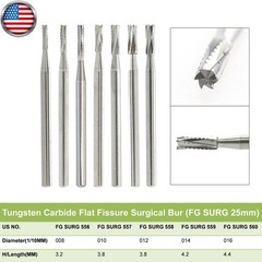 Wave Dental Long Surgical Burs Carbide Straight Fissure Bur FG SURG 557 557L 558