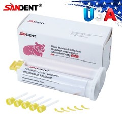SANDENT Dental Impression Material Silicone Putty Light Body Normal 50ML,1-25/Bx
