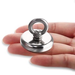Neodymium Fishing Magnets 6 Pack, 100 lbs(45KG) Pulling Force Rare Earth Magnet
