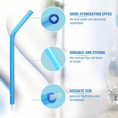 1000(4 Bags) Dental 3-Way Air Water Syringe Disposable Spray Tips Triple Nozzles