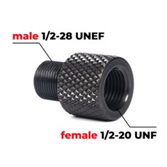Female 1/2-20 Unf to Male 1/2-28 Unef & Male 1/2-20 to Female 1/2-28 Adapter