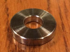 (4 pc) Custom EXTSW 10.16 mm ID x 23 mm OD x 3.5 mm Thick 316 Stainless Washer
