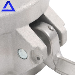 3″ Type DC Dust Cap Coupler Aluminum Cam & Groove Hose Fitting w/ Brass Handles