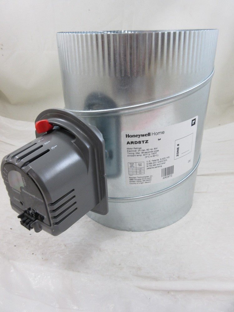 8″ HONEYWELL ARD8TZ TRUEZONE MOTORIZED DAMPER ASSEMBLY 24V