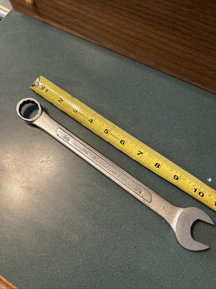 TRUECRAFT 7/8 Palmera Combination Wrench 12pt Alloy Steel Spain B109B