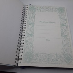 Blank Book Journal Rhapsody LTD English Tea Spiral Spring Floral 8.5″x6″ Gift