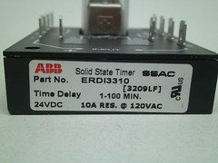 SSAC ERDI3310 SOLID STATE TIMER 1-100 Min DELAY RELAY 24VDC 10A Res@120VA RC