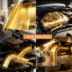 Exhaust Tape Insulation Shield Wrap Reflective Heat Barrier Self Adhesive Film