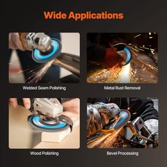 VEVOR Flap Discs 4-1/2″ x 7/8″ Sanding Disc for Angle Grinder 60 Grit 10 Packs