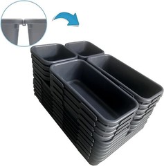 Effortless Organization: 25 Pcs Interlocking Desk Drawer Separators for Any Room