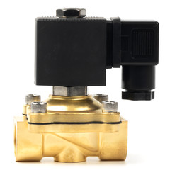 U.S. Solid 1/2 inch Brass Solenoid Valve VITON Seal 110V AC NC 145 psi