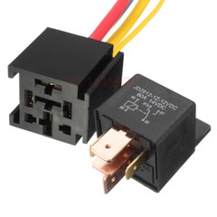 12V 80A 5Pin DC AMP SPDT Car Relays + Socket Car Starter Auto Relay Universal