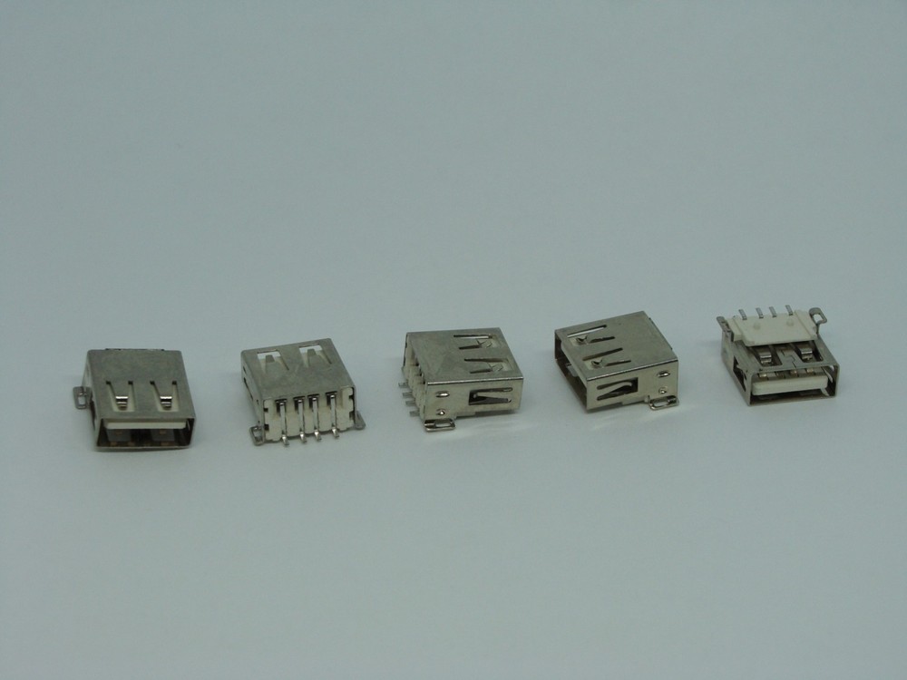 5 Pcs Pack Lot Bulk USB Jack Socket AF 4P SMT SMD Female Type A Port Connector