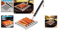 Hot Dog Roller for Grill – Even Grilling & Easy Cleaning Dishwasher Safe