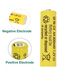 Betmaxful 12 Packs 1.2V NI-CD AA 800mAh Nickel Cadmium Rechargeable…