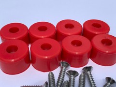7/8″ DIA Silicone Rubber Bumpers Black White Clear Brown Orange Red Blue Green
