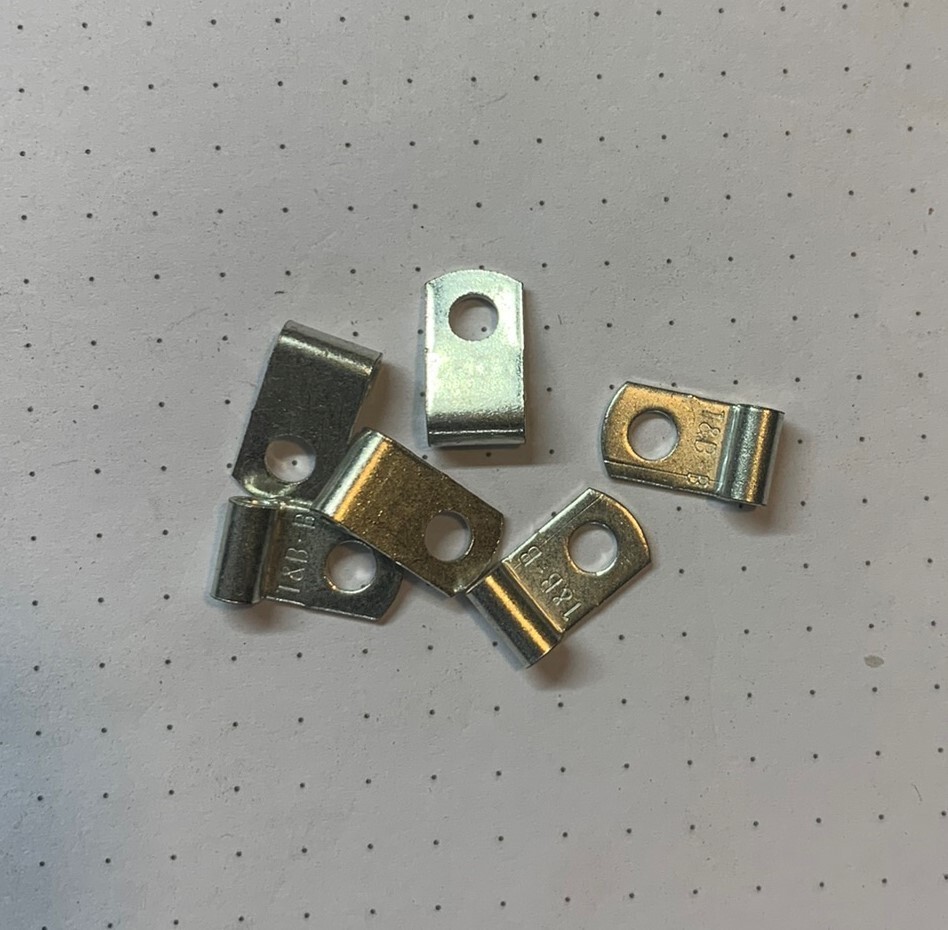 T&B-B Non-Insulated Flag Terminal, 22-14 AWG, #6 Stud P/N AB51, 10 Each