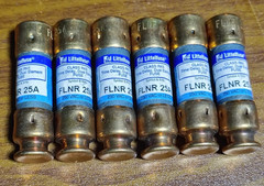 Lot of 6 PCS Littelfuse FLNR25 FLNR 25A 250V RK5 Time Delay Dual Element FLNR-25