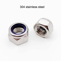 Stainless Steel Nylon Lock Nut M2 M2.5 M3 M3.5 M4 M5 M6 M8 M10 M12 M14 M16 100pc