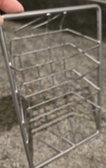 Set of 4 HUBERT Wire Display BAKERY BASKET Pastry Tray Rectangular Nickel VGC