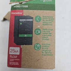 Square D HOM2175SB Homeline Surgebreaker 2-Pole 120/240V Whole Home SPD