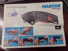 NEW MARTOR SECUPRO MERAK 124001 ERGONOMICAL COMPACT SAFETY KNIFE / BOX CUTTER