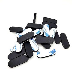 1 1/2″ x 1/2″ Oval Rubber Stick on Feet Bumpers 3/16″ Thick 3M Adhesive Backing