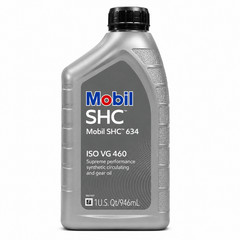 6 Pack Mobil SHC 634 ISO VG 460 Synthetic Gear & Circulating Oil 1 Quart (946mL)