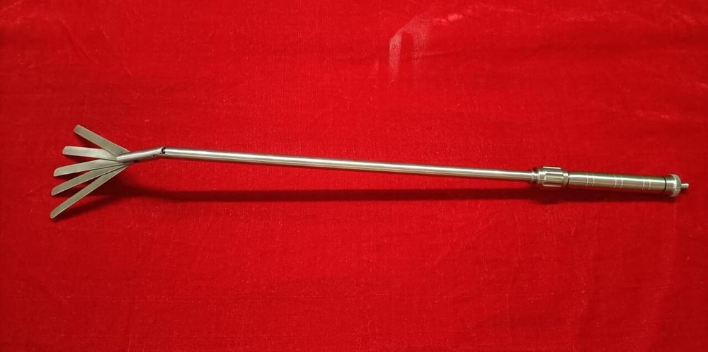 Laparoscopic Fan Retractor 5 Blades Articulation 10mmx330mm Reusable Instruments