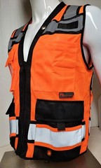 Surveyor Two Tone Safety Vest ANSI/ ISEA 107-2015 Approved (Small to 5XL)