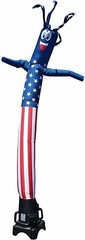 American Flag USA 8 Foot Tall Inflatable Tube Man Air Powered Waving Puppet,…