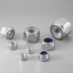 10Pcs M12-1.75 Lock Nuts, Nylon Insert Locknuts 304 Stainless Steel 18-8 SS A…