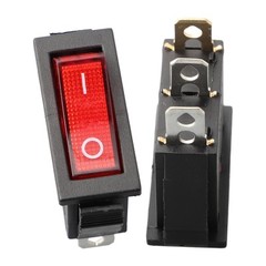Rocker Switch Red/yellow/blue/green/black 3 Pins 31mm*14mm*35mm ABS/plastic