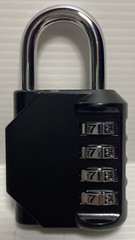 Combination Lock Resettable 4-Digit Anti Rust Weatherproof Padlock Metal Locks*