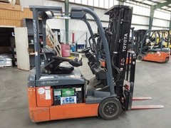2021 TOYOTA 8FBE18U — 3,500 LB. CAPACITY | ELECTRIC 3-WHEELER
